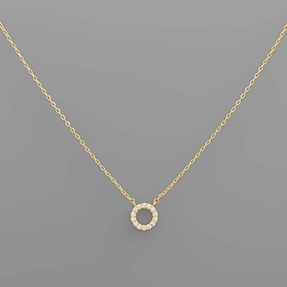 Lock Charm Paperclip Chain Necklace